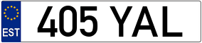 Trailer License Plate